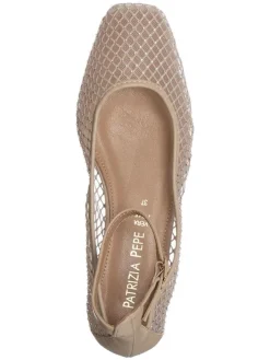 Leder-Ballerinas in Beige><noscript><img width=