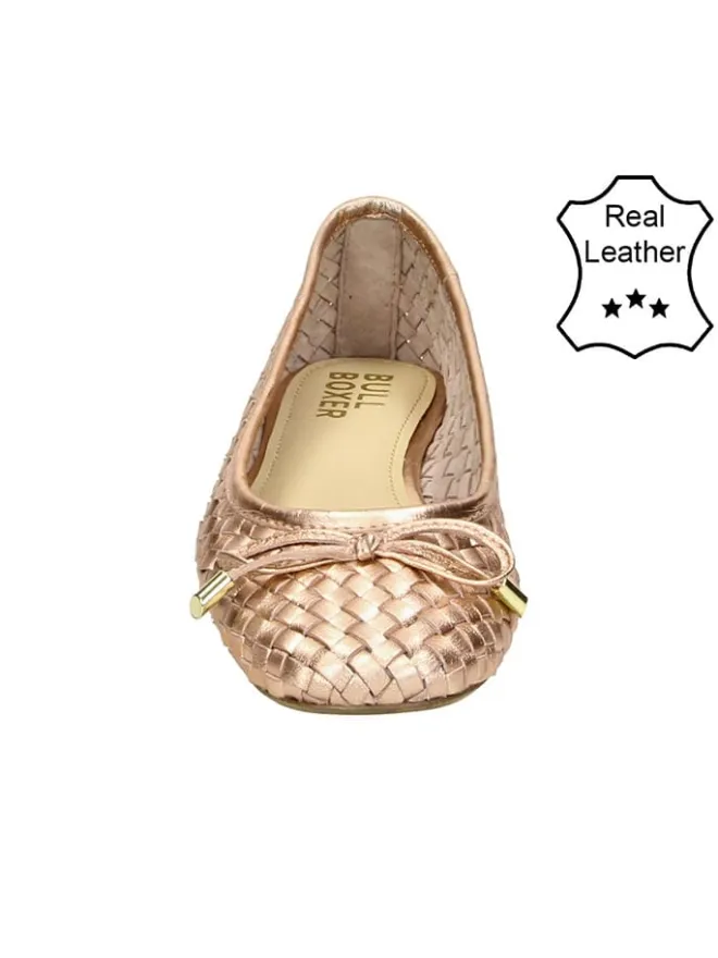 Leder-Ballerinas in Beige>Bullboxer Discount
