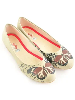Goby Ballerinas^Leder-Ballerinas in Beige