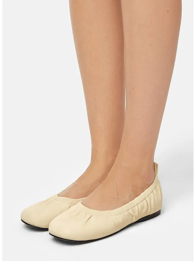 Leder-Ballerinas in Beige>loft37 Hot