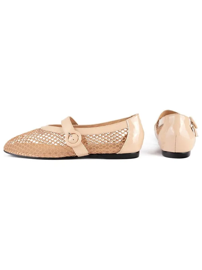 loft37 Ballerinas^Leder-Ballerinas in Beige