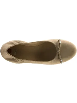 Leder-Ballerinas in Beige><noscript><img width=