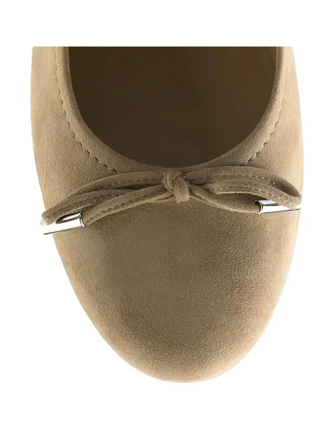 Leder-Ballerinas in Beige>Högl Sale