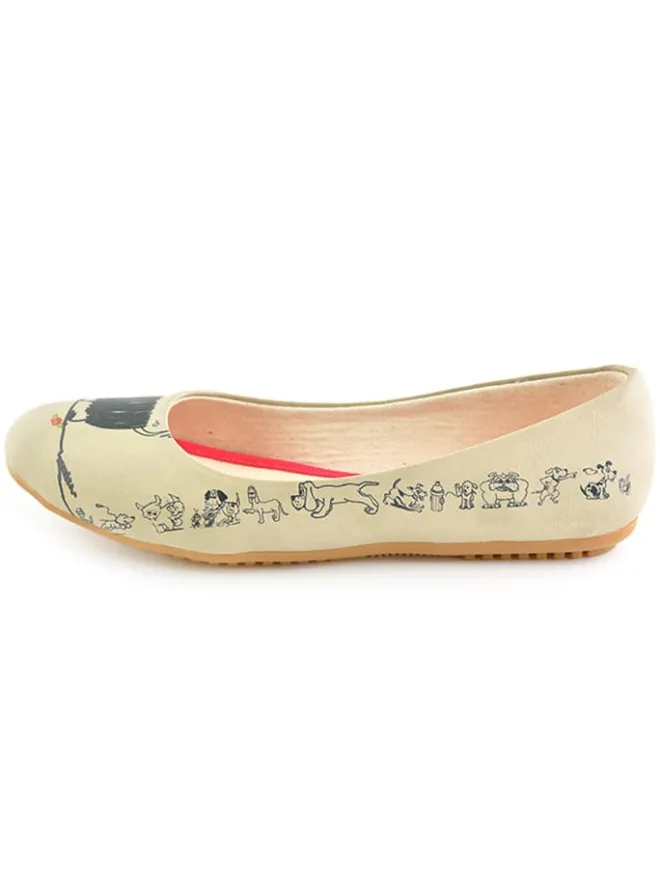Goby Ballerinas^Leder-Ballerinas in Beige