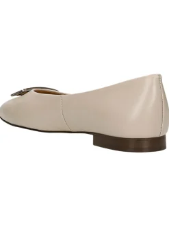Leder-Ballerinas in Beige><noscript><img width=