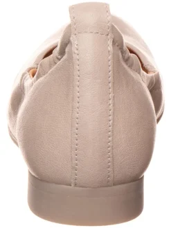 Leder-Ballerinas in Beige><noscript><img width=