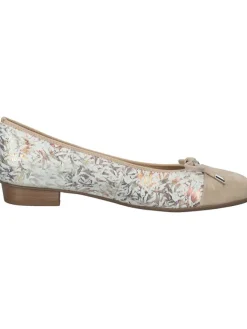 Leder-Ballerinas in Beige><noscript><img width=