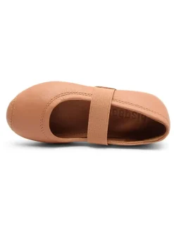 Leder-Ballerinas in Beige><noscript><img width=