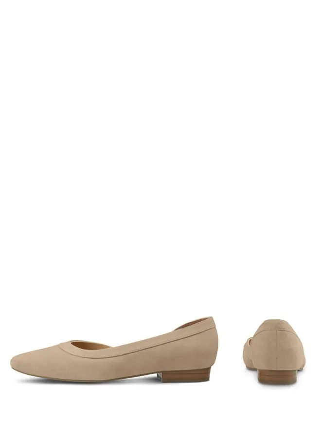 LaShoe Ballerinas^Leder-Ballerinas in Beige