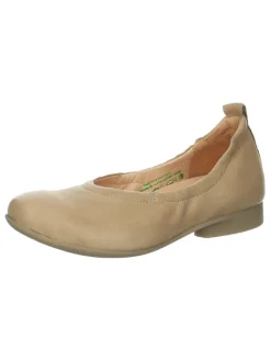Leder-Ballerinas in Beige>Think! Hot