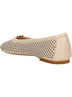 Leder-Ballerinas in Beige><noscript><img width=