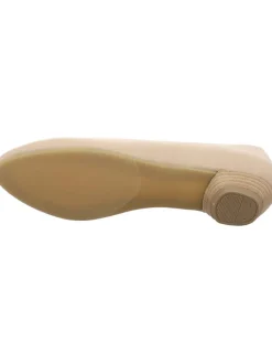 Leder-Ballerinas in Beige><noscript><img width=