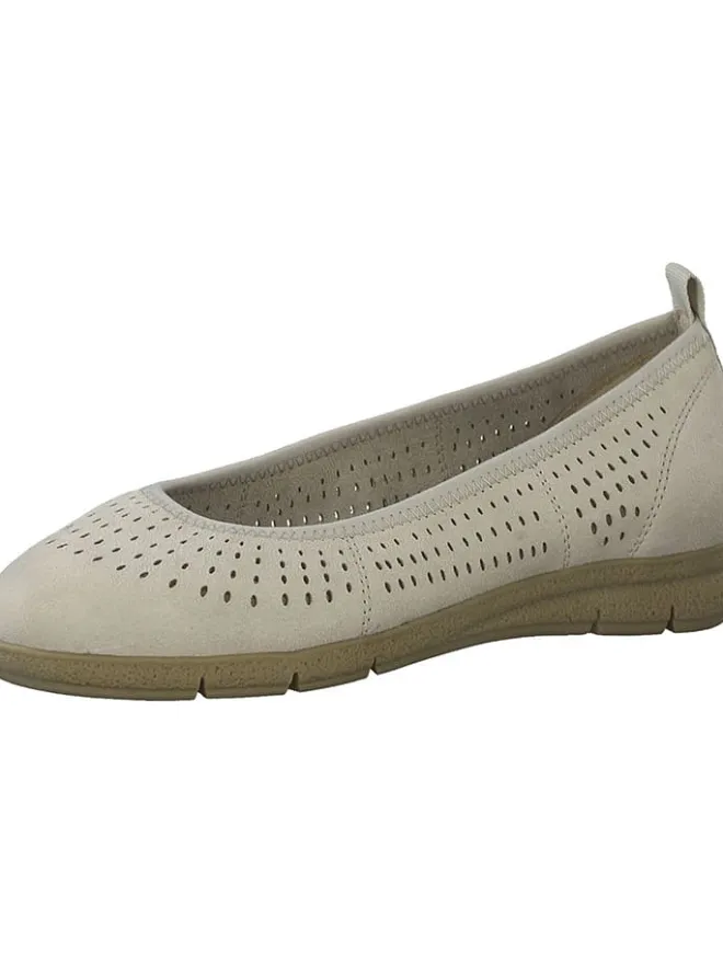 Tamaris Ballerinas^Leder-Ballerinas in Beige