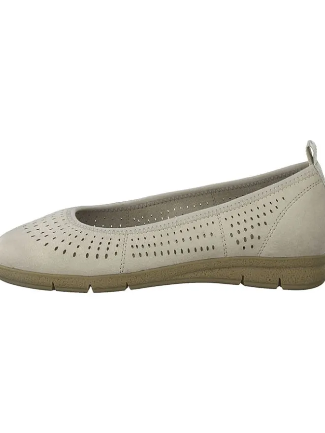 Tamaris Ballerinas^Leder-Ballerinas in Beige