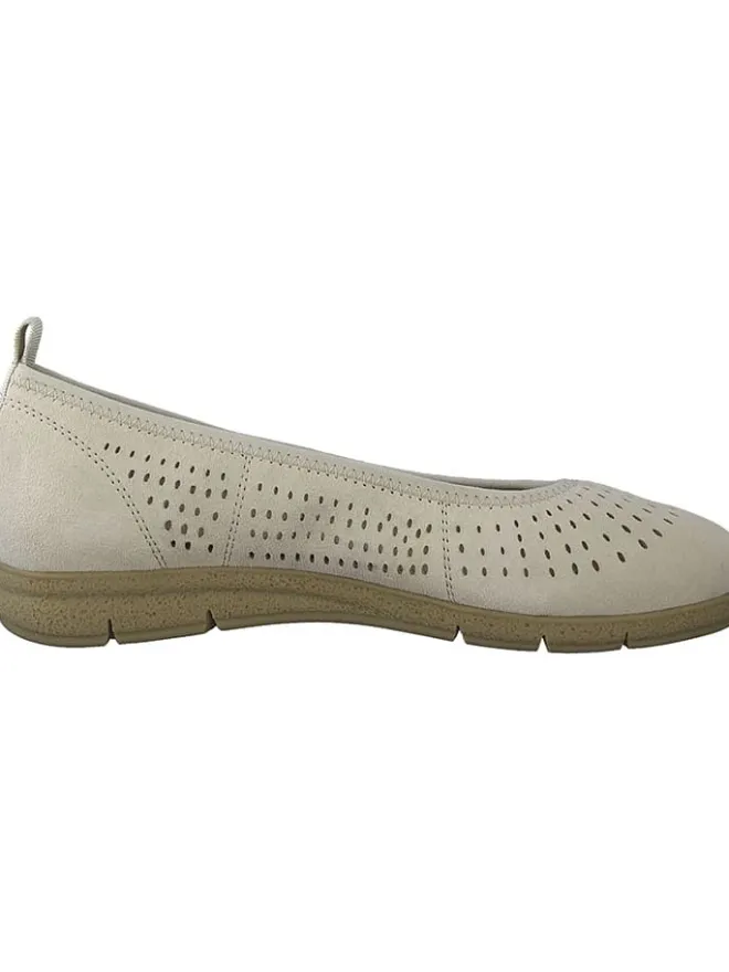 Tamaris Ballerinas^Leder-Ballerinas in Beige