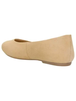 Leder-Ballerinas in Beige><noscript><img width=