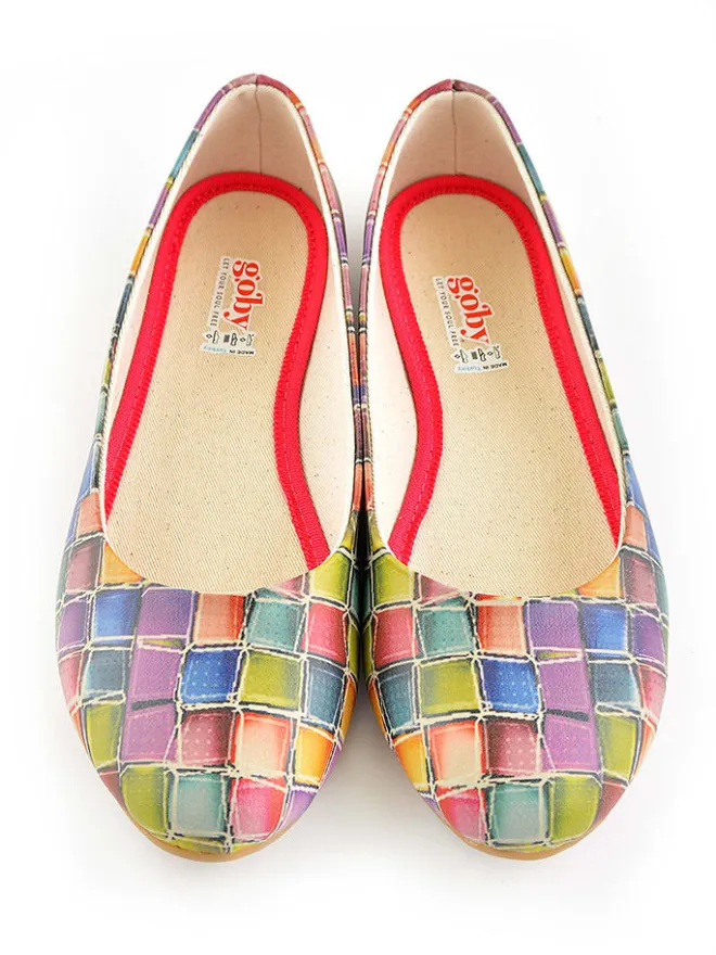 Goby Ballerinas^Leder-Ballerinas in Bunt