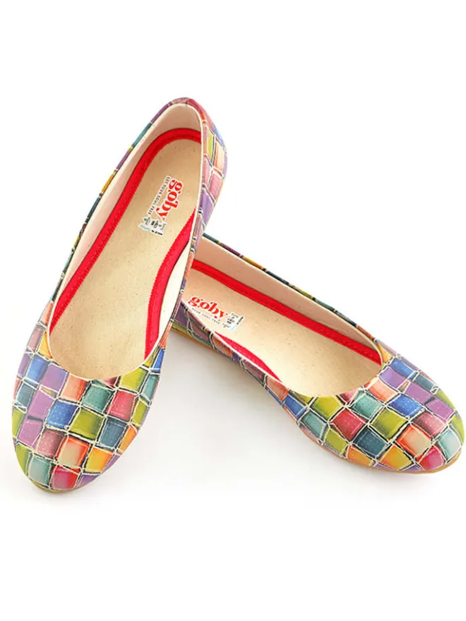 Goby Ballerinas^Leder-Ballerinas in Bunt