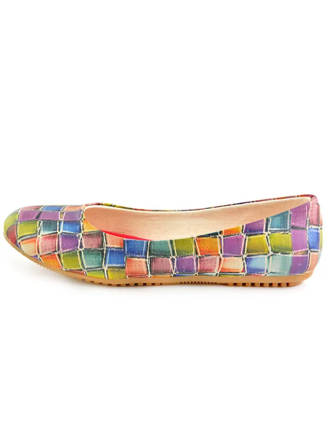 Goby Ballerinas^Leder-Ballerinas in Bunt