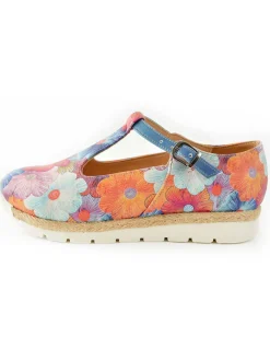 Leder-Ballerinas in Bunt><noscript><img width=