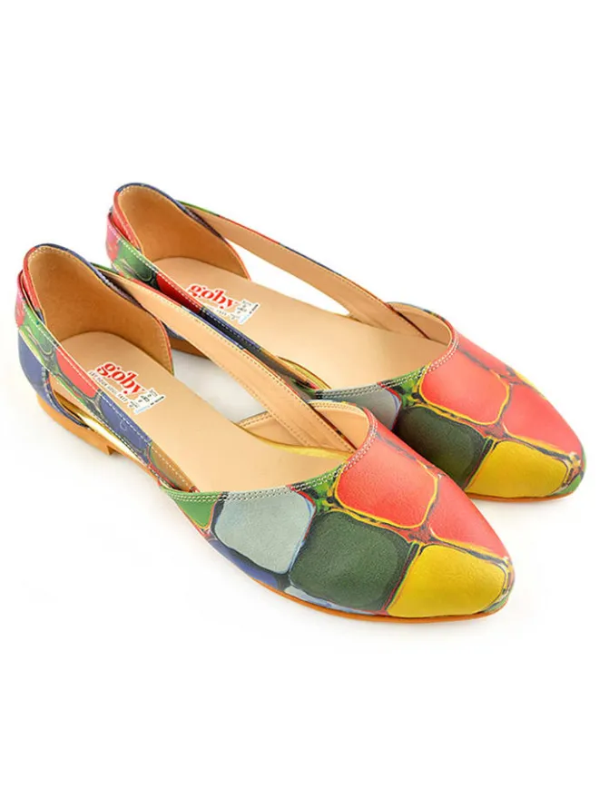 Goby Ballerinas^Leder-Ballerinas in Bunt