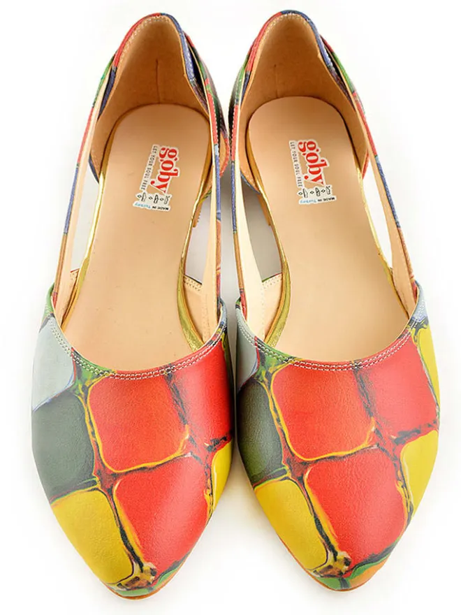 Goby Ballerinas^Leder-Ballerinas in Bunt