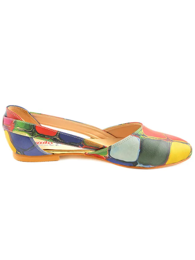 Goby Ballerinas^Leder-Ballerinas in Bunt