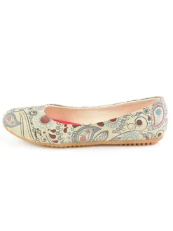 Goby Ballerinas^Leder-Ballerinas in Bunt/ Beige
