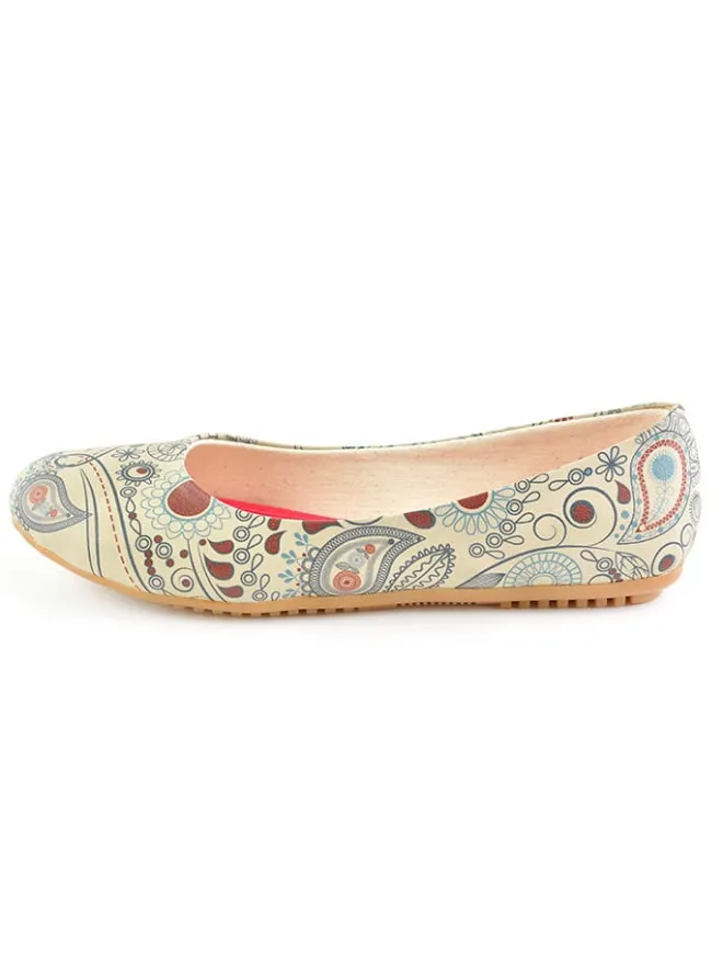 Goby Ballerinas^Leder-Ballerinas in Bunt/ Beige