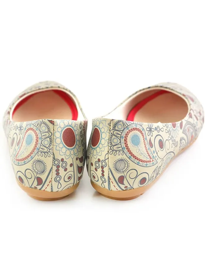 Goby Ballerinas^Leder-Ballerinas in Bunt/ Beige