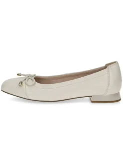 Leder-Ballerinas in Creme>Caprice Outlet