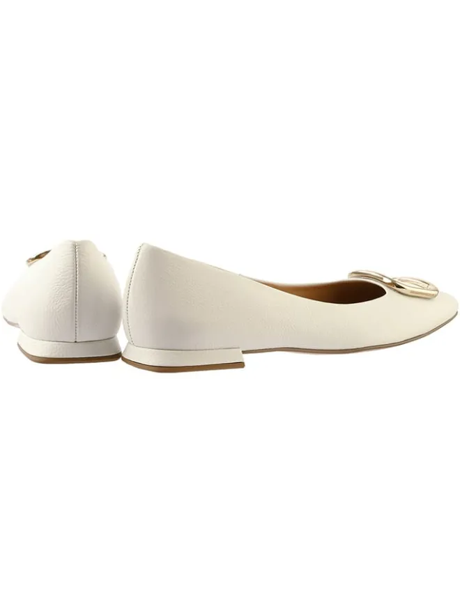 Leder-Ballerinas in Creme>Högl Sale