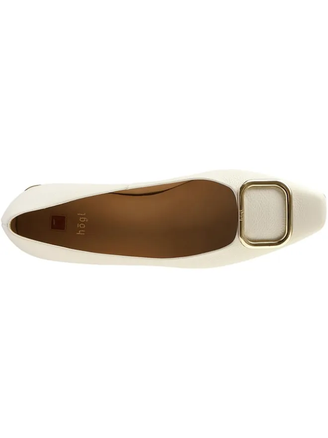 Leder-Ballerinas in Creme>Högl Sale