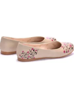 Goby Ballerinas^Leder-Ballerinas in Creme/ Pink