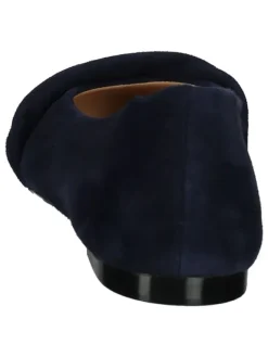 Leder-Ballerinas in Dunkelblau><noscript><img width=