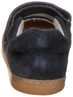 Leder-Ballerinas in Dunkelblau><noscript><img width=