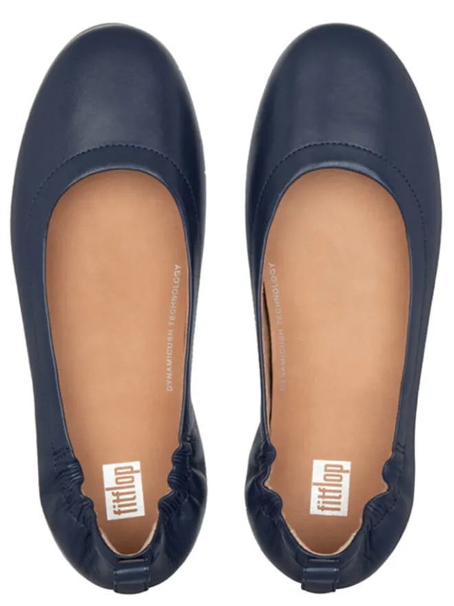 fitflop Ballerinas^Leder-Ballerinas in Dunkelblau
