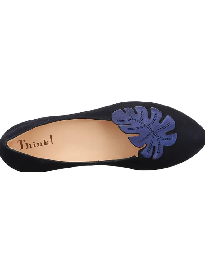 Think! Ballerinas^Leder-Ballerinas in Dunkelblau