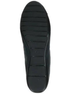 Leder-Ballerinas in Dunkelblau><noscript><img width=