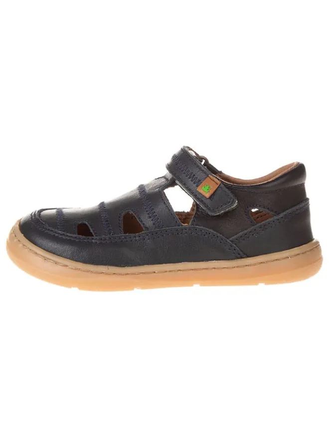 Leder-Ballerinas in Dunkelblau>El Naturalista New