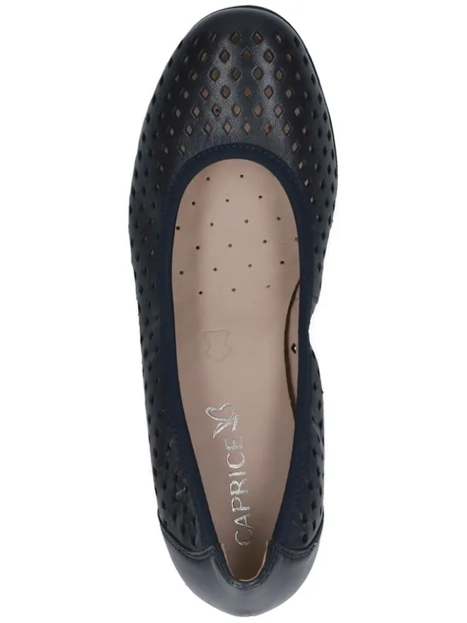 Caprice Ballerinas^Leder-Ballerinas in Dunkelblau