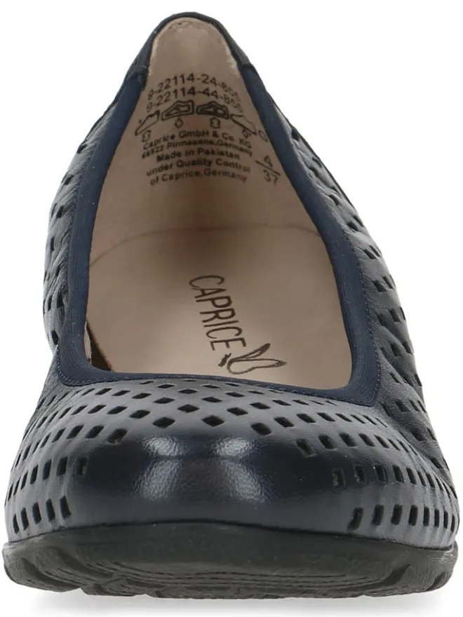 Caprice Ballerinas^Leder-Ballerinas in Dunkelblau