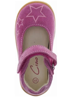 Leder-Ballerinas in Fuchsia><noscript><img width=