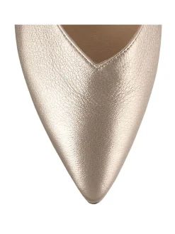 Högl Pumps^Leder-Ballerinas in Gold