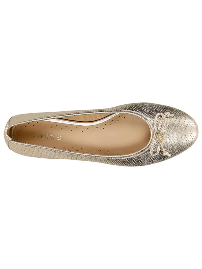 Wojas Ballerinas^Leder-Ballerinas in Gold