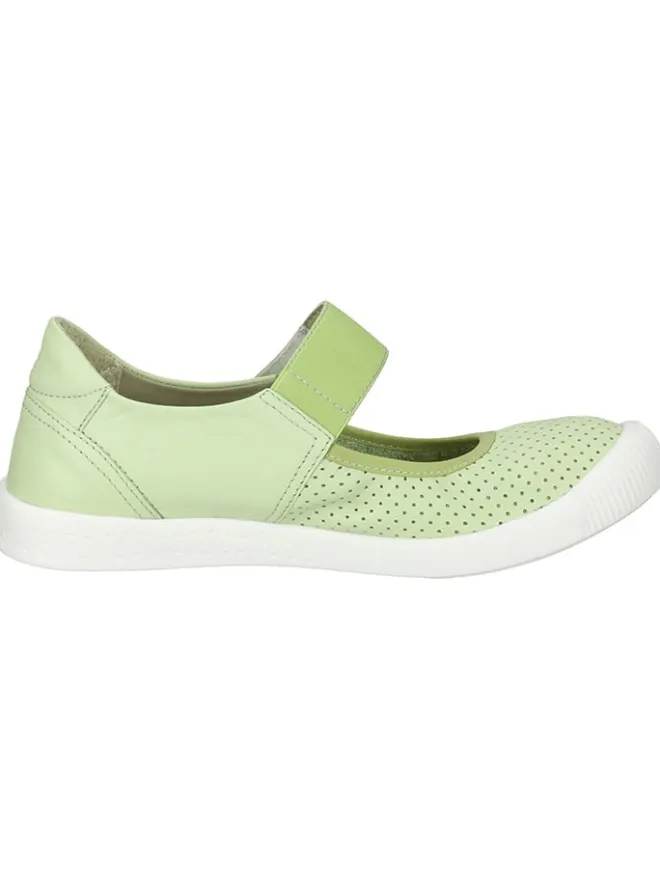 Leder-Ballerinas in Grün>softinos Outlet