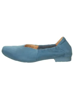 Think! Ballerinas^Leder-Ballerinas in Hellblau