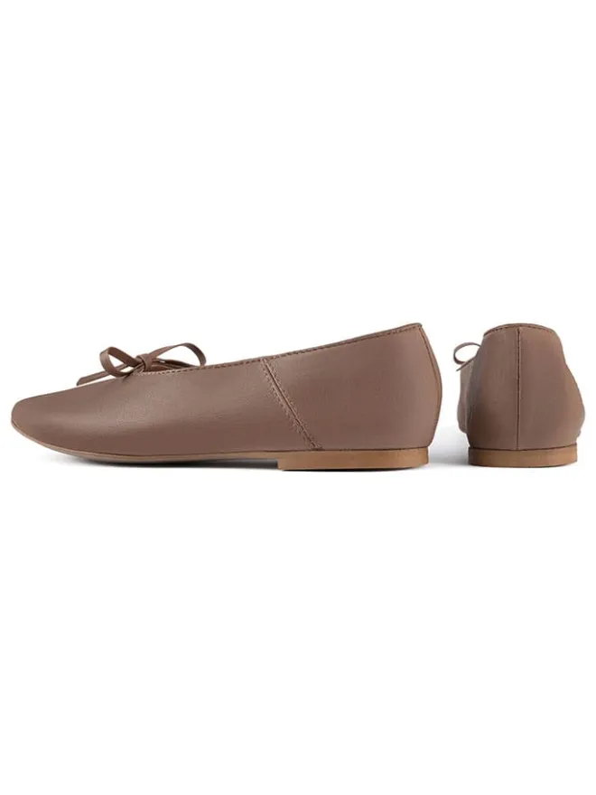 loft37 Ballerinas^Leder-Ballerinas in Hellbraun