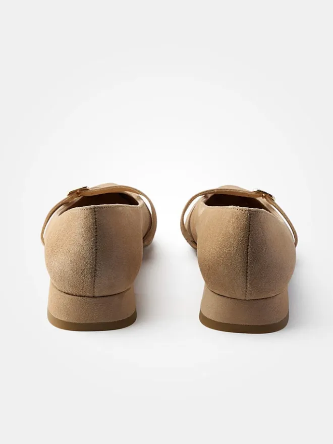 Paul Green Ballerinas^Leder-Ballerinas in Hellbraun