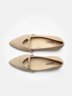 Paul Green Ballerinas^Leder-Ballerinas in Hellbraun